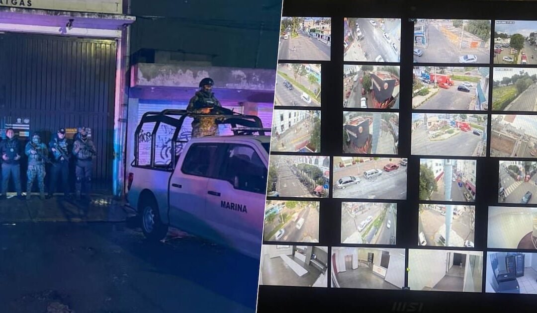 Autoridades desmantelan centro de mando clandestino conectado a cámaras del C4 en Ecatepec